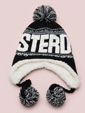 NWT Amsterdam Black Fleece Winter Beanie‎